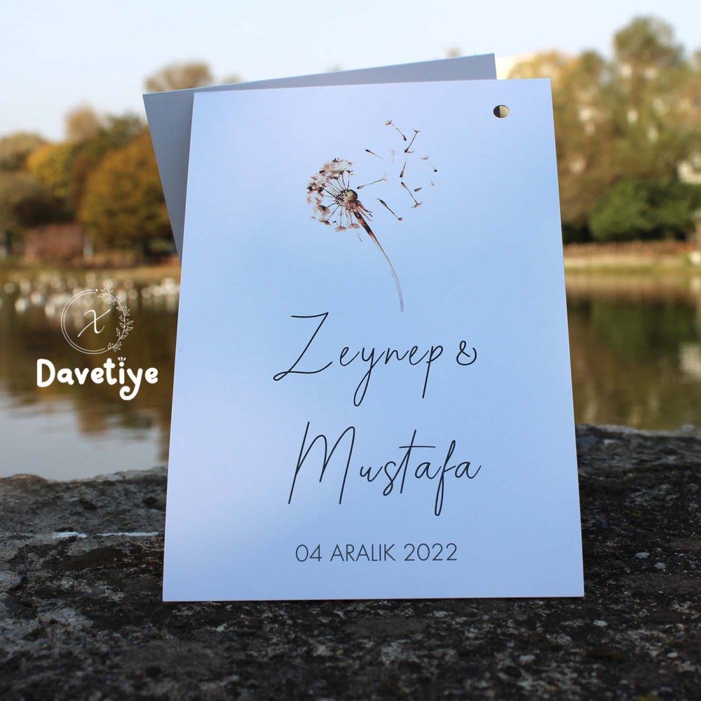 xDavetiye - İkili Davetiye Modeli | İkiz Davetiye | Model-28